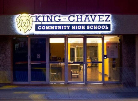 King Chavez Illuminated Signage night shot2